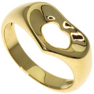 Tiffany & Co Open Heart Ring 18K Yellow Gold